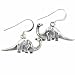 Sterling Silver Reptile Dinosaur Earrings