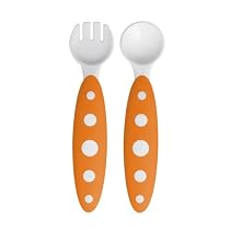 Boon ModWare - Toddler Utensils - Orange/White