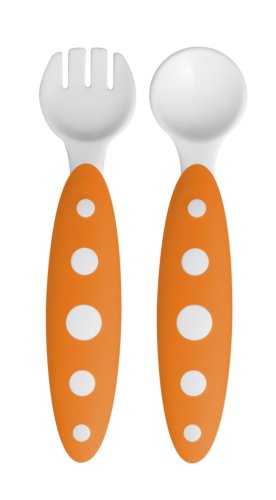 Boon ModWare - Toddler Utensils - Orange/White