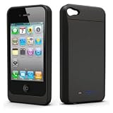 uNu Power DX External Protective Battery Case for iPhone 4S & 4 (Matte Black, Fit All Models iPhone 4 & 4S)