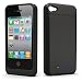 uNu Power DX External Protective Battery Case for iPhone 4S & 4 (Matte Black, Fit All Models iPhone 4 & 4S)