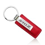Nissan 370Z Logo Red Leather Key Chain