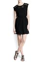 Mango Women's Semi-Transparent Panel Dress