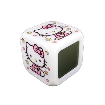 HELLO KITTY - Réveil LUMINEUX - Il y a 7 couleurs différentes + TEMPÉRATURE - MoodIcare - alarm clock - 8 x 8 x 8 cm - Réveil Horloge Thermomètre - Cube Eclat - Collection super pour fans de Hello Kitty!!! HELLO KITTY - Réveil LUMINEUX - Il y a 7 couleurs différentes + TEMPÉRATURE - MoodIcare - alarm clock - 8 x 8 x 8 cm - Réveil Horloge Thermomètre - Cube Eclat - Collection super pour fans de Hello Kitty!!!