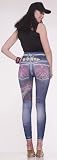 Graphic Printed Hip Hop Jean Costume Leggings Adult