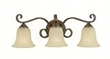 Murray Feiss Bathroom fixture Model VS10403-CB Vista. Contemporary from the Bronze Tones finishes group in Corthian Bronze. 3 Light Bath Fixtures category from the Vista family.