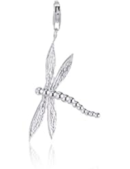VINANI brand Germany 925 Sterling Silver Charm Pendant Dragonfly big shiny HLIG