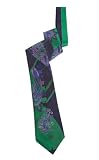 Abundance Woven Tie in kelly green, blue