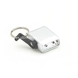 2 LED Crank Powered Keychain Forever Light
