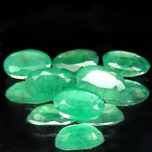 Emerald Small Oval Facet Genuine Transparent Unset Gem Stone Under 0.65 Carats (Qty=1)