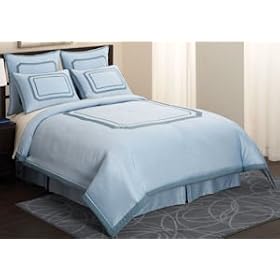 Corinth Queen Size Comforter Set Blue by Pem America - Cornith
