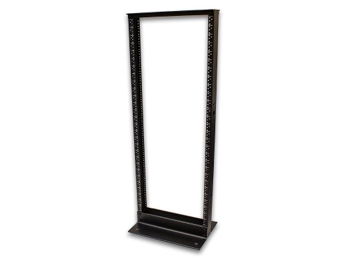 2-Post 4.5 ft Server Rack Open Frame Network Relay IT 28U Short - Black On Sale