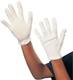Child's White Cotton Costume Gloves