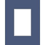 Savage ProMatte, Single 11 x 14 Photo Mat with 8 x 10 Opening, Bevel Cut, Acid Free, Single Color: Navy