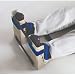 Radiation Therapy Leg Fixation System was designed in conjunction with a prominent oncology center in the Boston Metro Area for the purpose of facilitating prostate procedures. Because fixation of the pelvic region is considered one of the most difficult and time- consuming area during radiation treatments, this positioner provides safe, effective, and comfortable leg immobilization in minutes. Correction of position or simulation can be made in miutes. Proveds full suppoet of the arch, heel, and toes. Allows patient to leave shoes on for mazimum convenience. Portable Fast and easy-to-use Comfortable Maintains position Can be used with patient's shoes left on