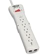 Tripp Lite SUPER6TEL 7-Outlet Surge Protector (1080 Joules, Tel)