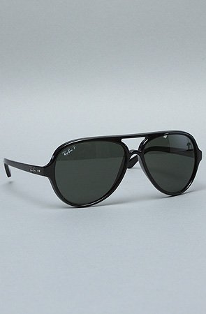 Ray Ban The 59mm Cats 5000 Sunglasses in Black Polarized,Sunglasses for Unisex