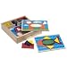 Melissa and Doug Beginner Pattern Blocks Visual Perception Preschool Matching Toy