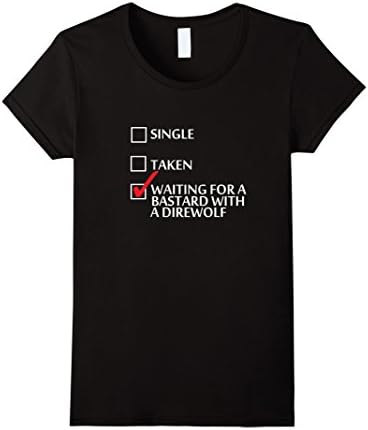 Women's Funny Stark Shirt Winterfell T-Shirt Jon Snow Women Gift Large Black