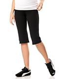 A Pea in the Pod: Fold Over Belly Jersey Knit Roll Waist Maternity Active Pants