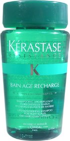 L'OREAL PARIS Kerastase Bain Age Recharge Lipo-Replenishing Shampoo For Tight Scalps and Hair Losing Vitality 8.5oz/250ml