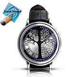 Montre &agrave; LED tactile bleue Hybride