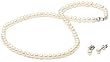 Sterling Silver Freshwater Cultured Pearl 4-4.5mm Children's Necklace and Earring Set, 13"