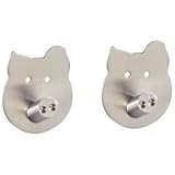Kitchen & Housewares : Wenko Wall hook Pig, 2 pcs stainless steel