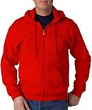Gildan - Adult Heavyweight Blend Full-Zip Hooded Sweatshirt, Red, 2XL