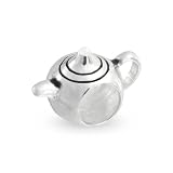 Bling Jewelry Teapot 925 Sterling Silver Bead Fits Pandora and Chamilia