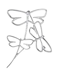 CleverEves 14K White Gold 1 5 Ct Tw Diamond Brooch