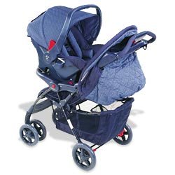 Safety 1st: Lightweight Travel System Stroller - Dark Blue