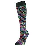 Fit2Win Pro Dri Funky Knee High Socks Peace Sign