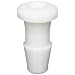 Value Plastics PIP210-1 Press-In Plug with 200 Series Barb, 1/16" (1.6 mm) ID Tubing, White Nylon (25-Pack)