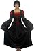 Gothic Gown Black/Red 1pc. Adult Size Costume
