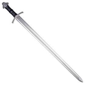 Cold Steel Viking Sword with Leather and Wood Scabbard
