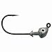 Strike King Lure Co Saltwater Jig Head 3/8oz Black Nickle Hook 3per pk Clear Coated #FJH38-U