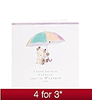 Bear Bird Get Well Card