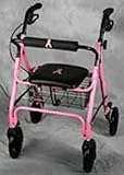 Rollator, Pink, Breast Cancer Awareness Rollator, Pink, Breast Cancer Awareness