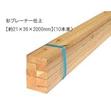 杉プレーナー仕上　【約21×36×2000mm】(10本束)〈O〉