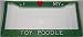 Green Glitter I Love My Toy Poodle Frame