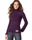 DKNY Jeans Long-Sleeved Pintucked Turtleneck