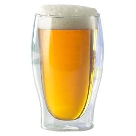 Double Wall Beer Glasses, Set of 2