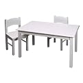 Rectangle Table & Two Chair White