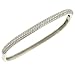 3 Row Pave Diamond Square Bangle Bracelet 1.28cttw