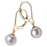 Marcella White 7-8mm AAAA Freshwater Pearl Earring Set