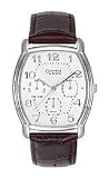 Caravelle Brown Leather Multifunction White Dial Men's Watch #43C31