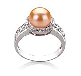 Monique Pink 7-8mm AAAA Freshwater Sterling Silver Pearl Ring