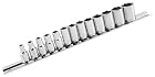 SOCKET SET 1/4D W/ RAIL 13PC BM - BikeMaster -