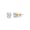 PARIKHS 10K Round Cut Yellow Gold Diamond Stud Earring (0.07 ctw, I-J color, I2 Clarity)